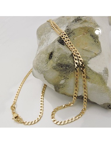 necklace open curb 45cm 14k gold