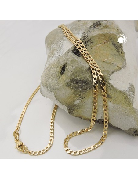 necklace open curb 45cm 14k gold