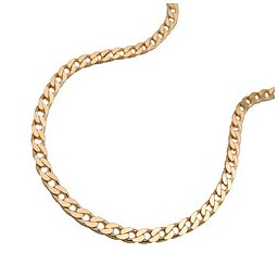 necklace open curb 45cm 14k gold