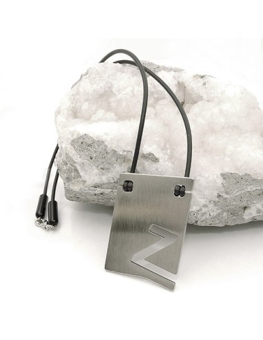 necklace initiale z stainless steel 42cm