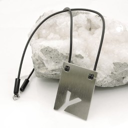 necklace initiale y stainless steel 42cm