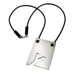 necklace initiale y stainless steel 42cm