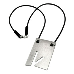 necklace initiale v stainless steel 42cm