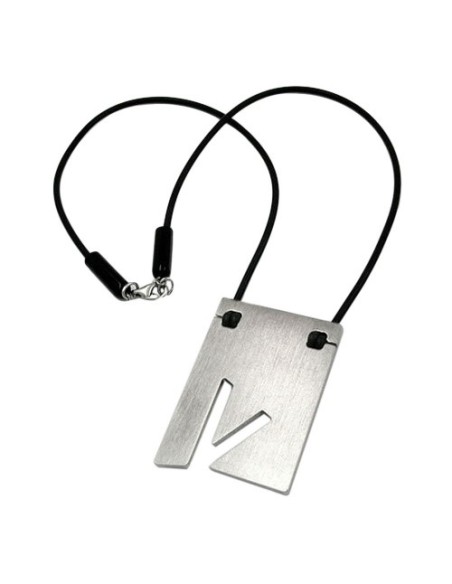 necklace initiale v stainless steel 42cm