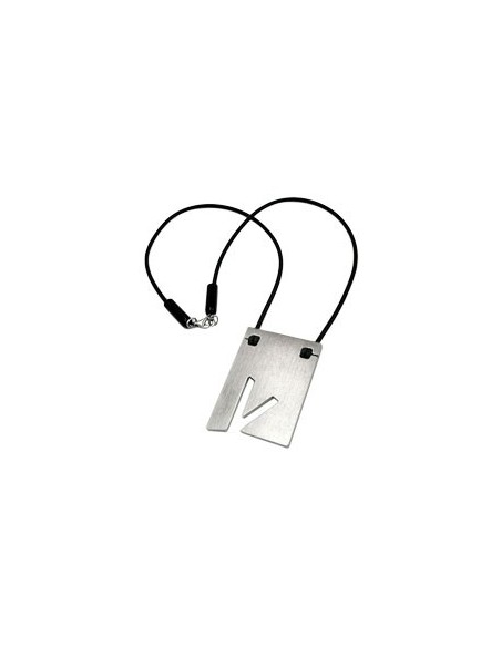 necklace initiale v stainless steel 42cm