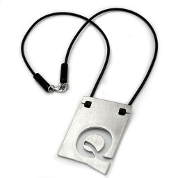 necklace initiale q stainless steel 42cm