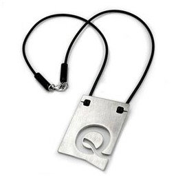 necklace initiale q stainless steel 42cm