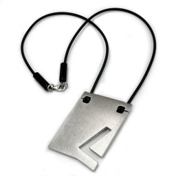 necklace initiale l stainless steel 42cm