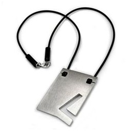 necklace initiale l stainless steel 42cm