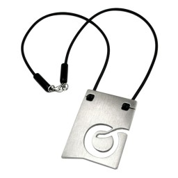 necklace initiale o stainless steel 42cm