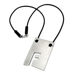 necklace initiale f stainless steel 42cm