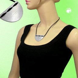 necklace half-moon stainless steel 50cm