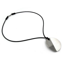 necklace disk stainless steel 50cm