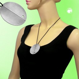 necklace disc stainless steel 55cm