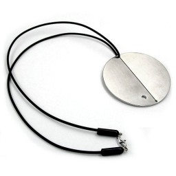 necklace disc stainless steel 55cm