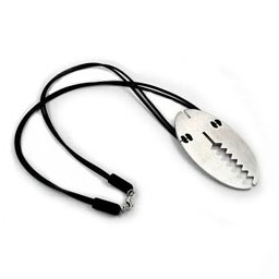 necklace oval stainless steel 60cm