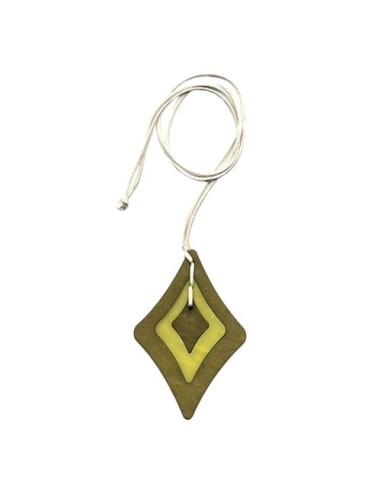 necklace baroque pendant green