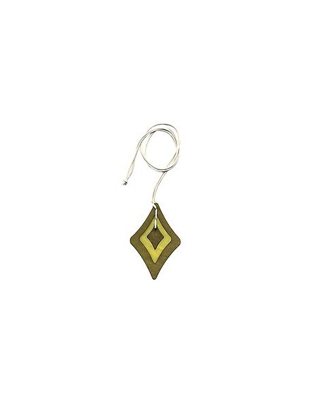 necklace baroque pendant green