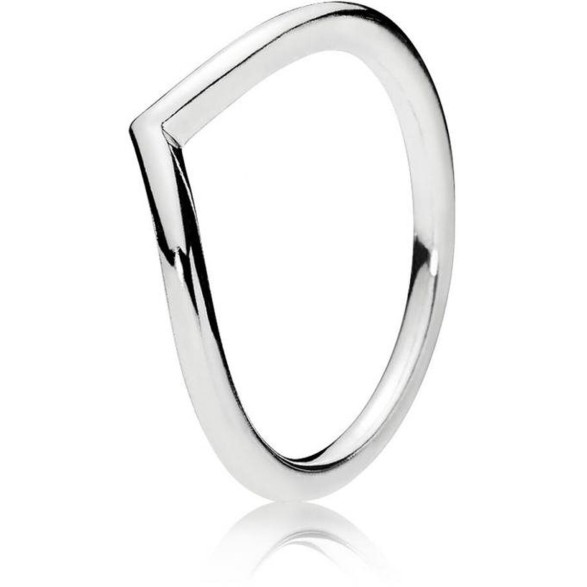 Damring Pandora WISHBONE SILVER - RING - SIZE 60