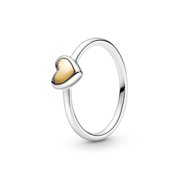 Damring Pandora GOLDEN HEART - RING - SIZE 52