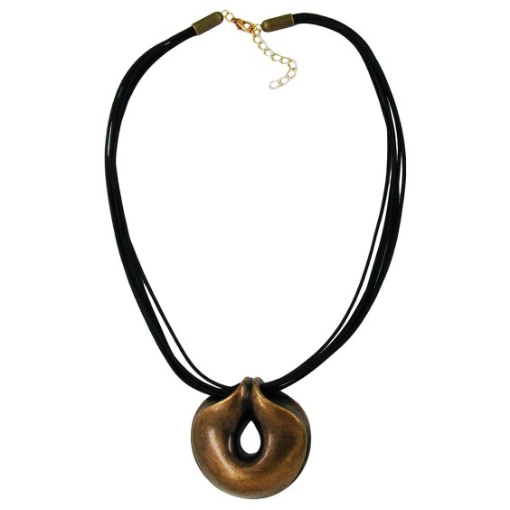 necklace amulet brass-coloured 50cm