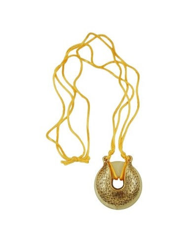 necklace amulet horse shoe yellow