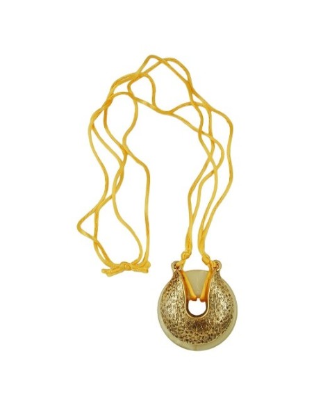 necklace amulet horse shoe yellow