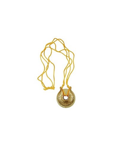 necklace amulet horse shoe yellow