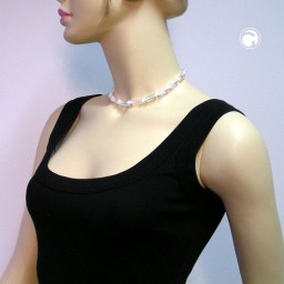 necklace beads transparent 36cm