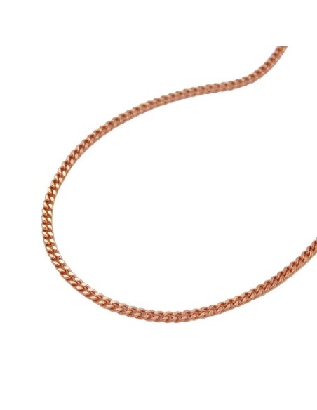 necklace 1mm thin curb chain 14k redgold 45cm