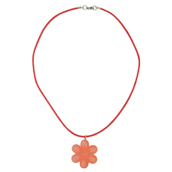 necklace flower pink