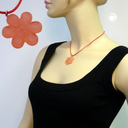 necklace flower pink