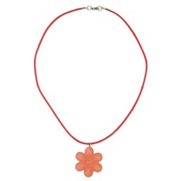 necklace flower pink