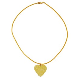 necklace yellow heart pendant