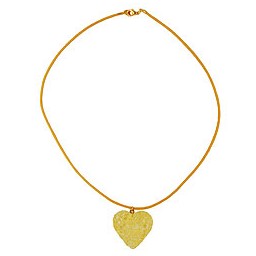 necklace yellow heart pendant
