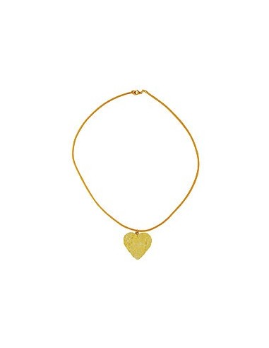 necklace yellow heart pendant