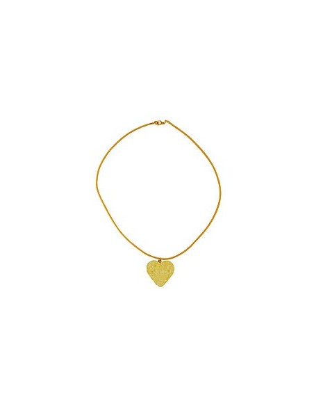 necklace yellow heart pendant