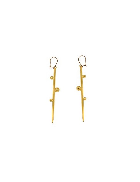 hook earrings unique design gold plated