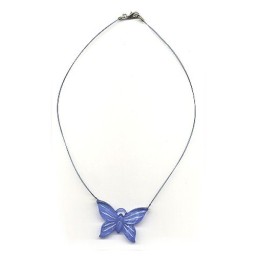 necklace butterfly blue