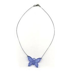 necklace butterfly blue