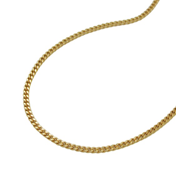 necklace 1mm thin curb chain 9kt gold 36cm