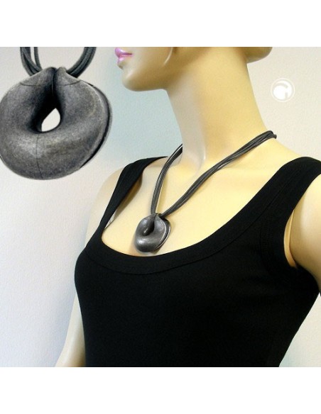 necklace amulet silver-antique 55cm