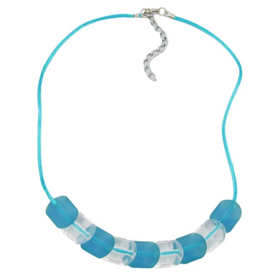 necklace beads turquoise 42cm