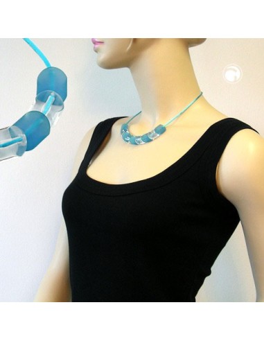 necklace beads turquoise 42cm