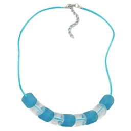 necklace beads turquoise 42cm