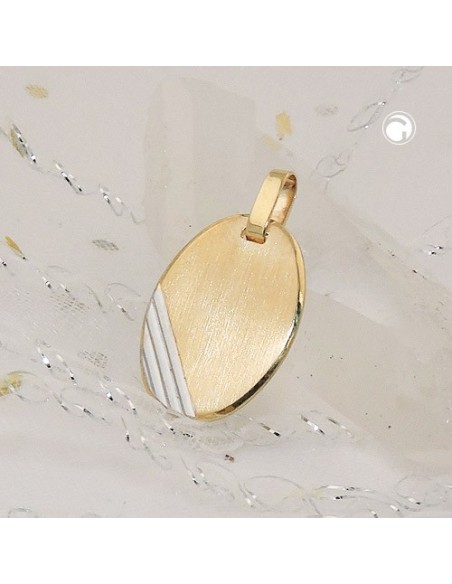 pendant to be engraved 9k gold