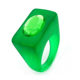 ring plastic bright green