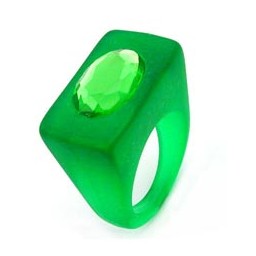 ring plastic bright green