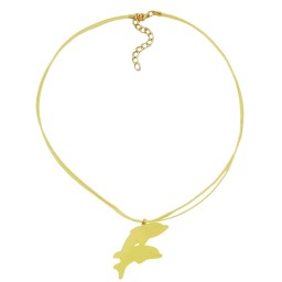 necklace dolphin yellow matte 45mm