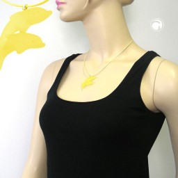 necklace dolphin yellow matte 45mm